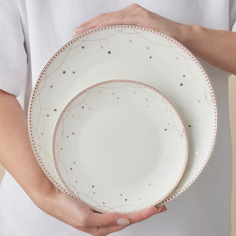Karaca Elegance Bone Festival 24-Piece Dinnerware Set for 6 People