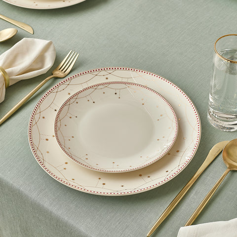 Karaca Elegance Bone Festival 24-Piece Dinnerware Set for 6 People