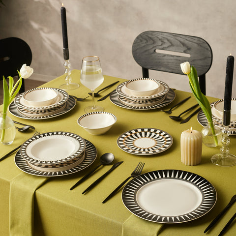 Karaca Elegance Bone Helsinki 24-Piece Dinnerware Set for 6 People