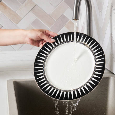 Karaca Elegance Bone Helsinki 24-teiliges Tafelservice für 6 Personen