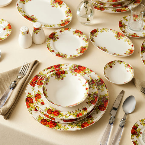 Karaca Elegance Bone Montebello 60-teiliges Tafelservice für 8 Personen