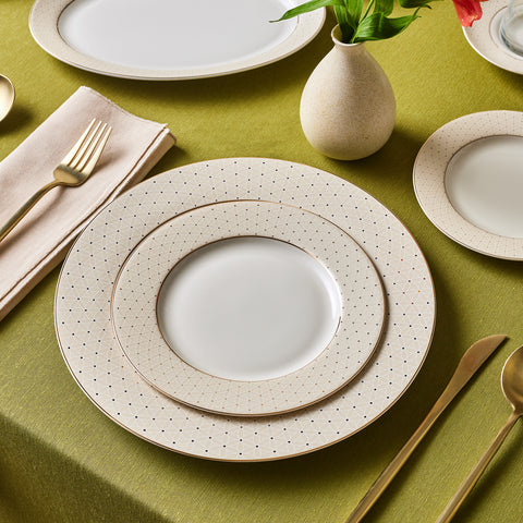 Karaca Elegance Bone Alessa 60-teiliges Tafel- und Frühstücksset für 8 Personen