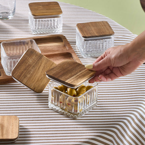 Karaca Mova Acacia Breakfast Set with Serving Tray