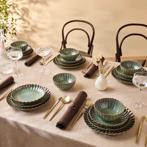 Karaca Cora Reactive Dinnerware Set for 6 People, 24 Pieces