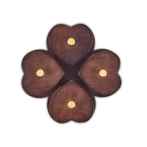 Karaca Heart 4-Piece Breakfast Set