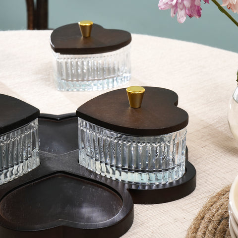 Karaca Heart 4-Piece Breakfast Set