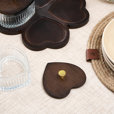 Karaca Heart 4-Piece Breakfast Set