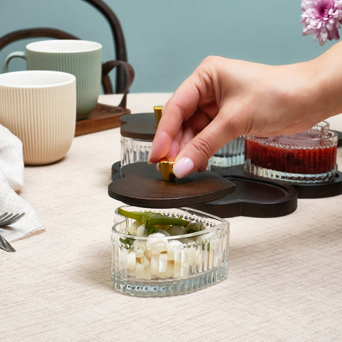 Karaca Heart 4-Piece Breakfast Set