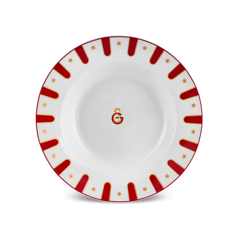 Karaca x Galatasaray Lizenziertes Forever Bone 24-teiliges Tafelservice für 6 Personen