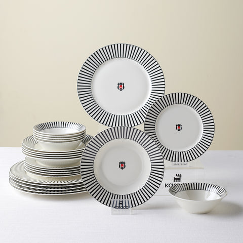 Karaca x Beşiktaş Licensed Forever Bone 24-Piece Dinnerware Set for 6