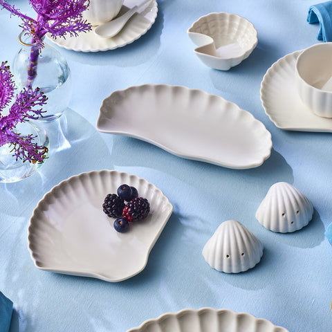 Karaca Stream Bone Ostra 34-Piece Breakfast Set for 6 People