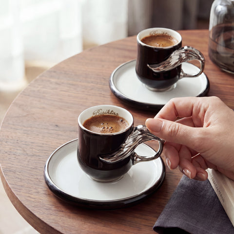 Karaca x Beşiktaş Licensed 2-Person Coffee Cup Set 90 ml