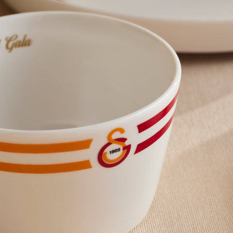 Karaca x Galatasaray Lisanslı Forever Bone 14 Parça 6 Kişilik Kahvaltı Takımı