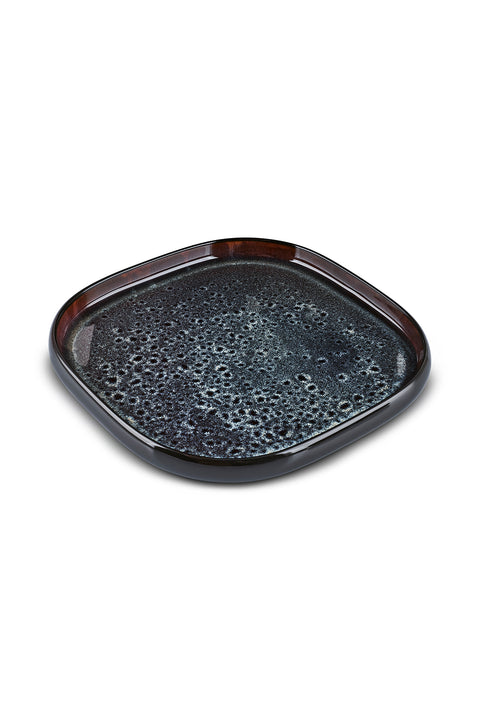 Karaca Earth Collection Galactic Shiny Black 55-Piece 12-Person Dinnerware Set