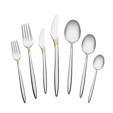 Karaca Cleopatra Premium 84-Piece Cutlery Set for 12 People