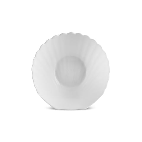 Karaca White Shell Opal Glass Dinnerware Set, 18 Pieces for 6 People