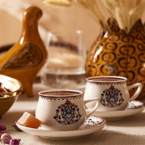 Karaca Nakkaş 12-teiliges Espressotassen-Set für 6 Personen