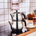 Karaca Kayra Black Turkish Tea Pot Set