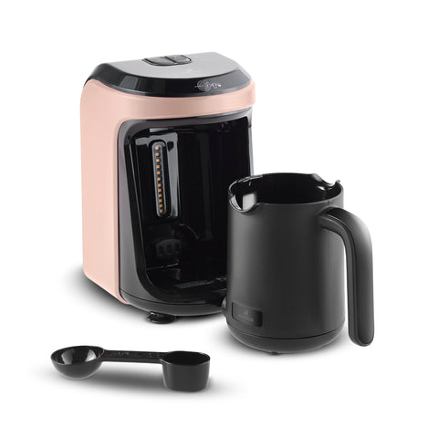 Karaca Hatır Hüps Kaffeemaschine für Türkischen Kaffee mit Milch Perlrosa