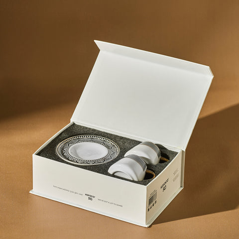 Karaca Globe Set mit 2 Kaffeetassen