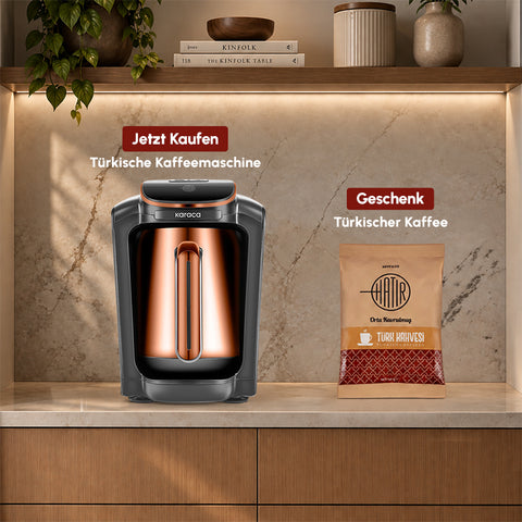 Karaca Hatır Neo Inox Türkische Kaffeemaschine, 735 W, 300 ml, Bronze