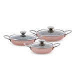 Karaca Biogranit 6 Piece Shallow Frying Pan Rose Gold