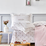Karaca Home Ferula Pudra Çift Kişilik Fırfırlı Pike Set