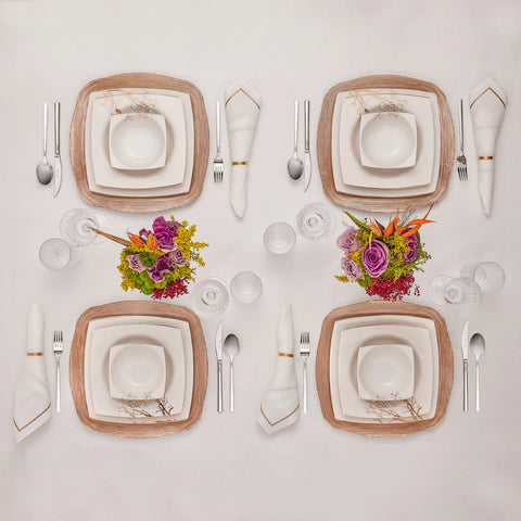 Karaca Home Linen Gold 13-teiliges Tischtuch-Set