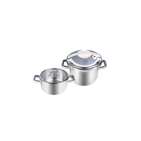 Karaca Orbit Weiß Schnellkochtopf Set 4+6 Lt