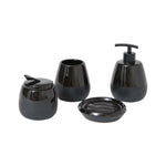 Karaca Home Black 4 Piece Bathroom Set