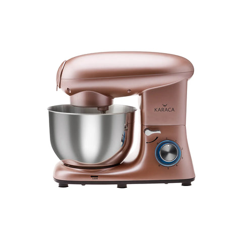 Karaca Multichef Küchenmaschine mit Fleischwolf 1400W in Rosegold