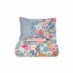 Karaca Home Dulce Blue 100% Cotton Single Duvet Cover Set