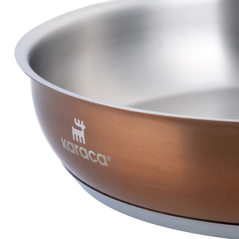 Karaca Rosegold Induktions Edelstahl Kochtopfset 10 teilig