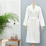 Karaca Home Daily Soft Offwhite 100% Cotton Men's Bathrobe L/XL