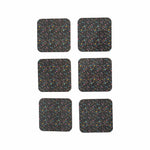 Karaca Home Terazzo 6 Piece Black Coasters