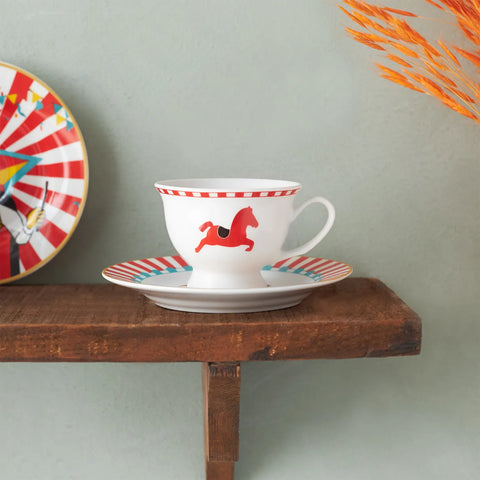 Karaca Circus Kaffeetasse Set für 2 Personen 90 ml
