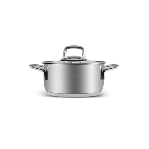 Karaca Sakura PowerSteel 316+ Stahl 13 Teile Kochtopfset