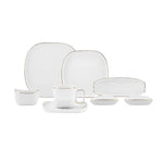 Karaca Streamline Plato Gold 28 Piece for 6 Person Breakfast/Service Set