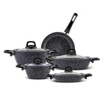 Karaca Biogranit Blue Stone 9 Piece Cookware Set