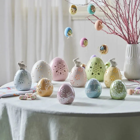 Karaca Ostern Steingut Dekorative Trinket Rosa