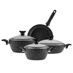 Cookplus Biogranit Dream 7 Parça Tencere Seti Black