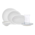 Karaca Cordelia for 6 Person Breakfast and Serveware Set, 26 Piece, White 