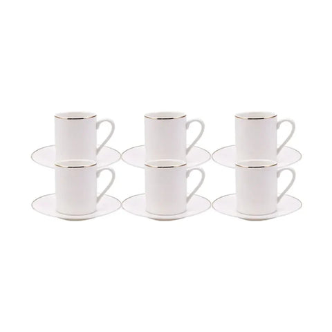 Karaca Elda 12 teiliges Kaffeetassen Set für 6 Personen