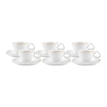 Karaca Middle Coffee Cup Set 90 ml for 6 Person