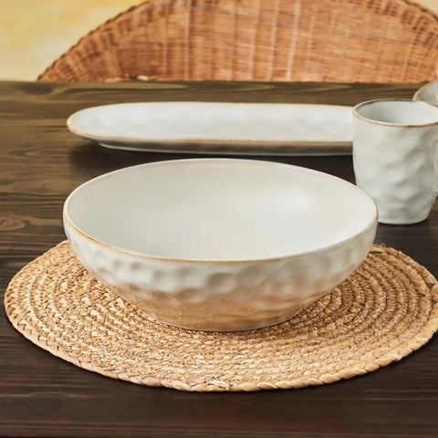 Karaca Aria Reactive Glaze Große Schüssel, 27cm, Beige