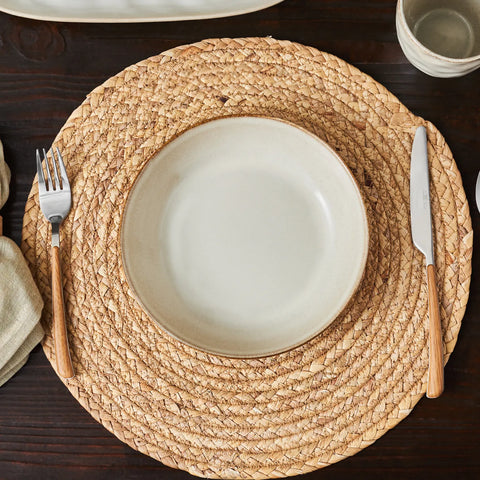Karaca Aria Reactive Glaze Tiefer Teller, 20 cm, Beige