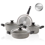 Karaca Biogranit Grey New Induction Pan Set, 7 piece