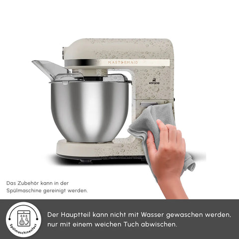 Karaca Mastermaid Chef Pro Doppelarm Küchenchef Ikonisch Beige, 5L, 1500 W