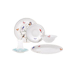 Karaca Fine Pearl New Grace Mint 26 Parça 6 Kişilik Kahvaltı Takımı ve Sunum Seti