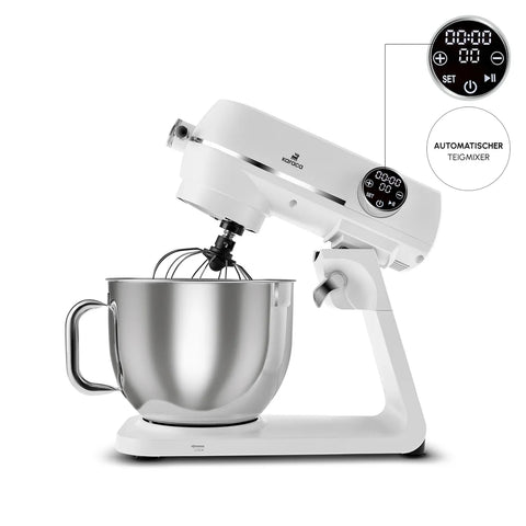 Karaca Multichef Artisan Digitale Anzeige 7 Liter Gusseisen Standmixer Perlweiß 1800W
